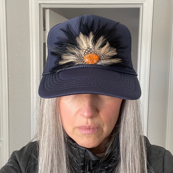 Feather Trucker Hat - Picture 2 of 2